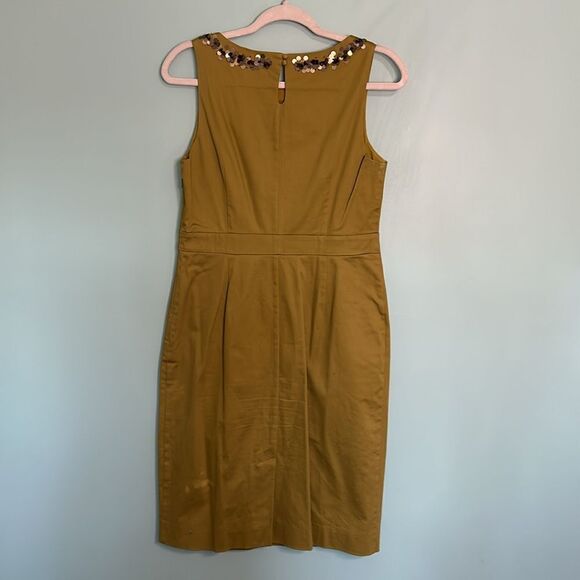 Boden Olive Embellished Neck Midi Dress - Picture 6 of 7